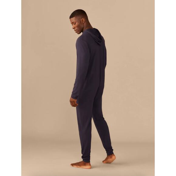 MeUndies Adult Onesie - Unisex one piece pajama jumpsuit in dark sapphire M/L - Picture 8 of 8